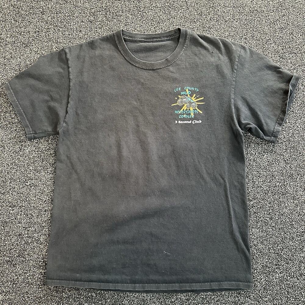 VTG Monster Truck Double Graphic Named “3 Second Club” Black Unsized Fits Like S